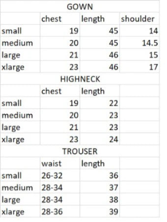 Double Gown fleece 3pcs