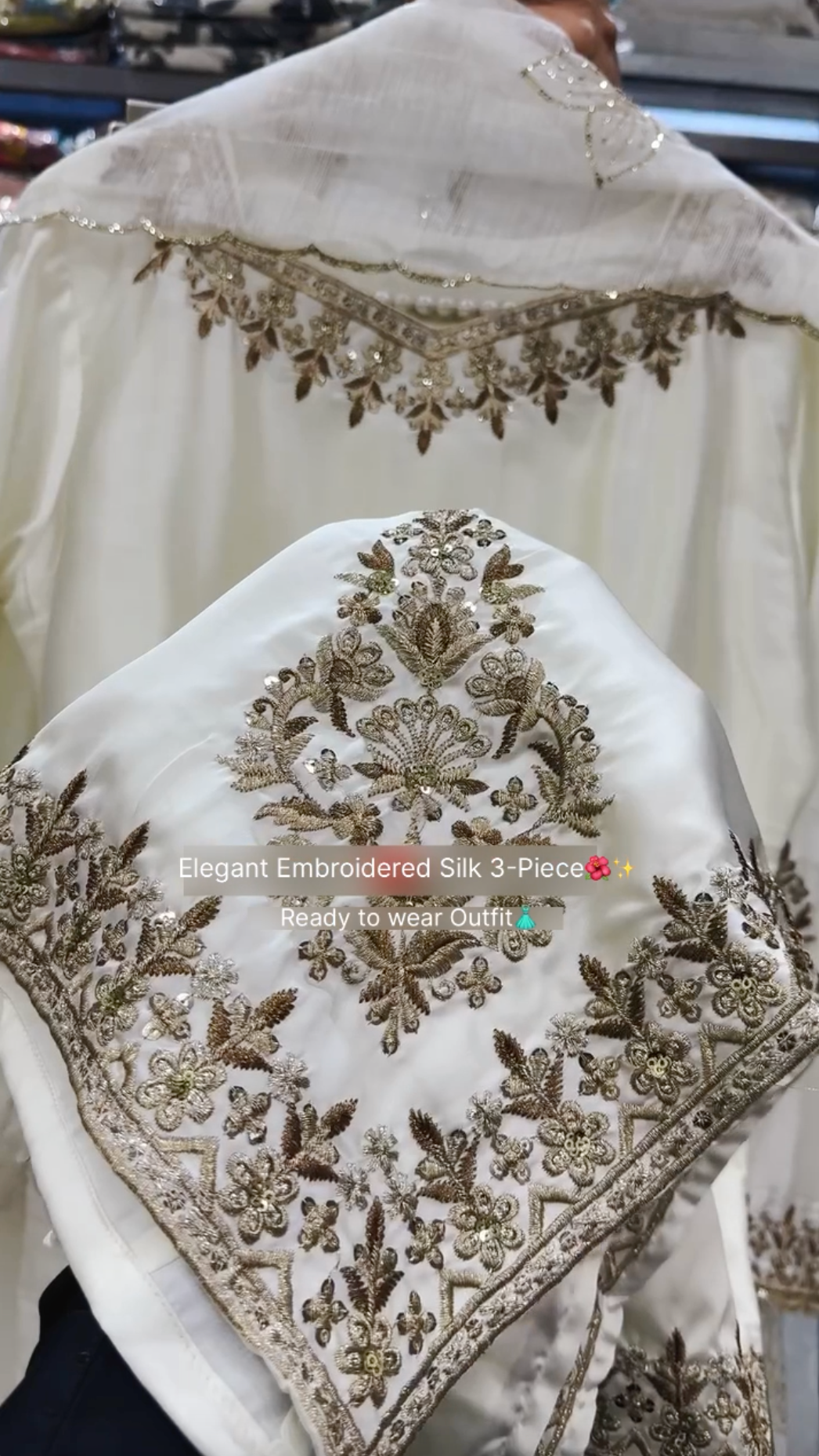 Zareen Embroidered Silk 3-Piece