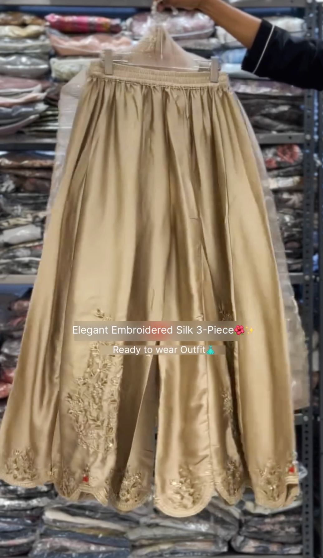 Zareen Embroidered Silk 3-Piece