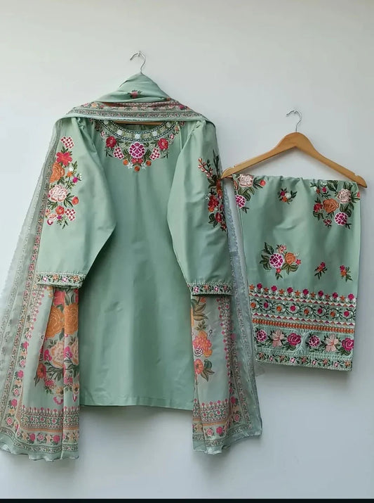 Maysuri 3pc Stitched Dress